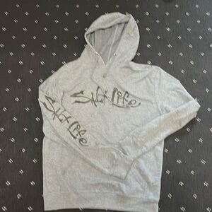 Salt life light gray hoodie. Size large